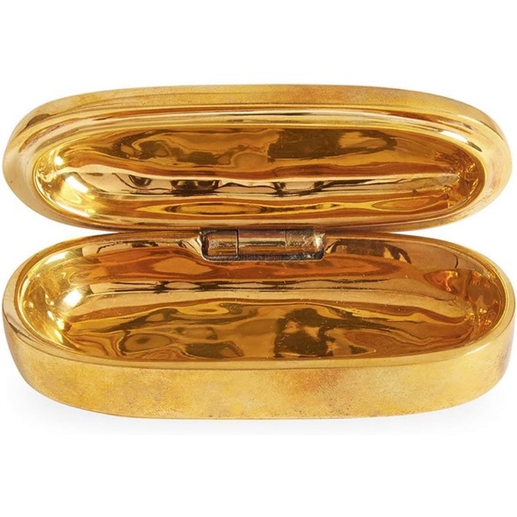 Like-New Jonathan Adler - Brass Pill Box - Ambien - Picture 5 of 5
